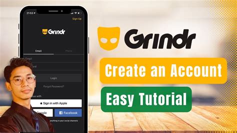 grindr create account